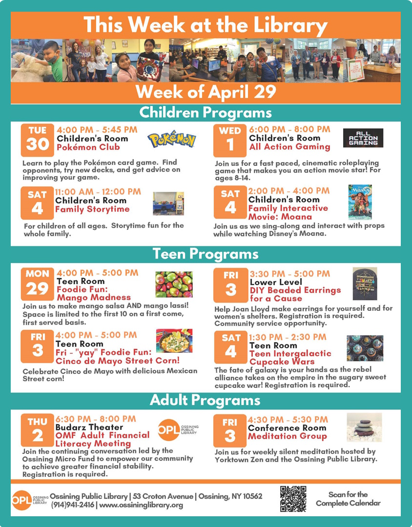 Ossining Public Librarys Flyer