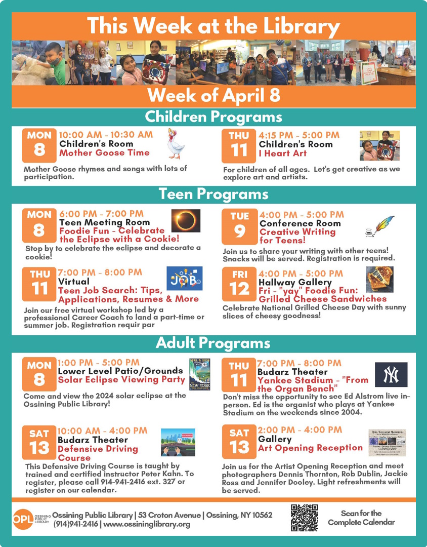 Ossining Public Librarys Flyer