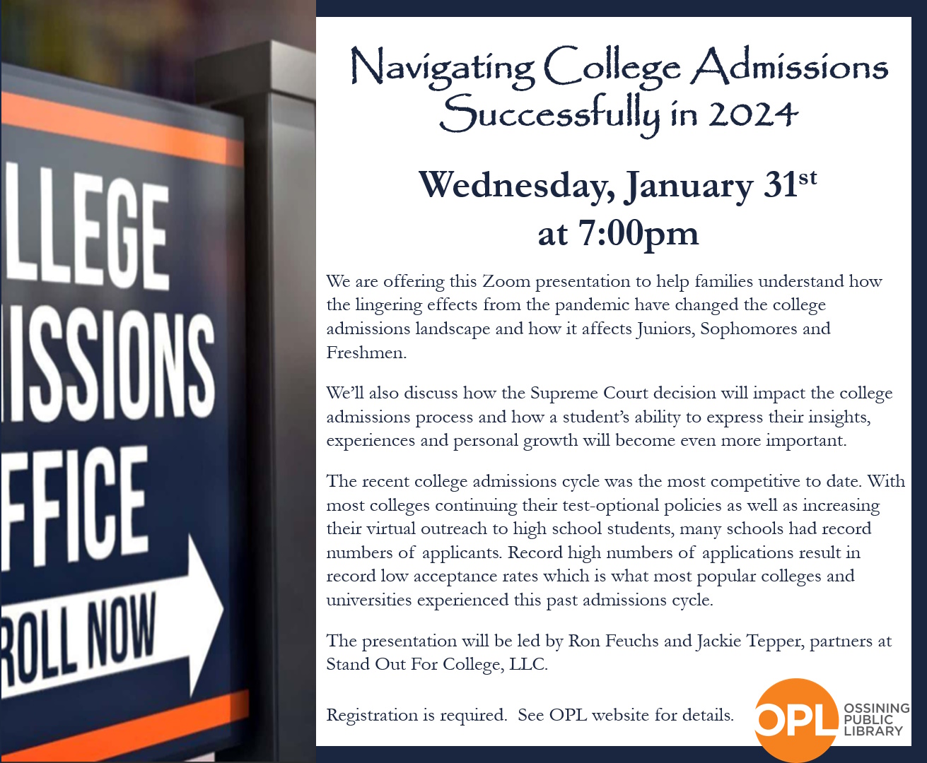 Admissions