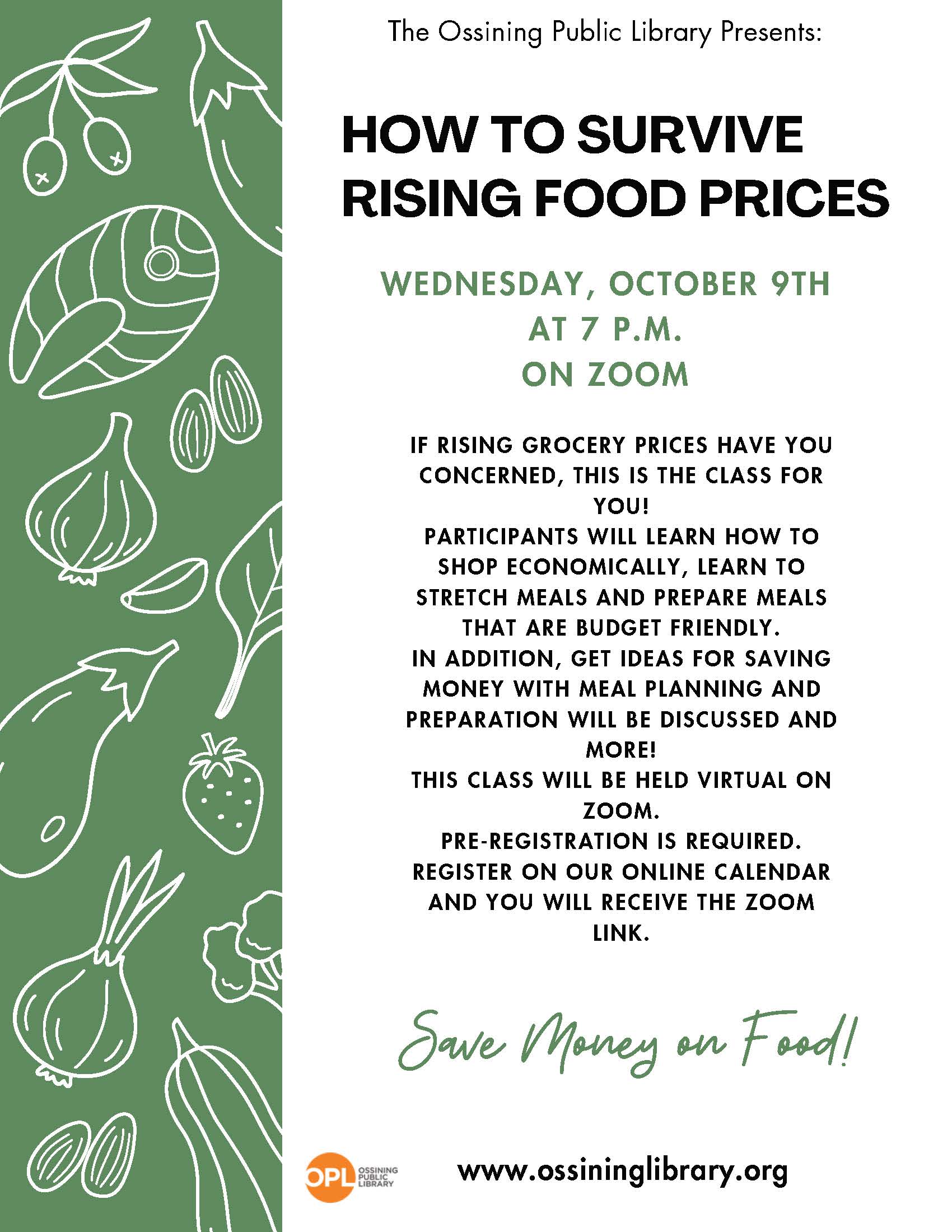 How to Survive Rising Food Prices Flier 2024 1