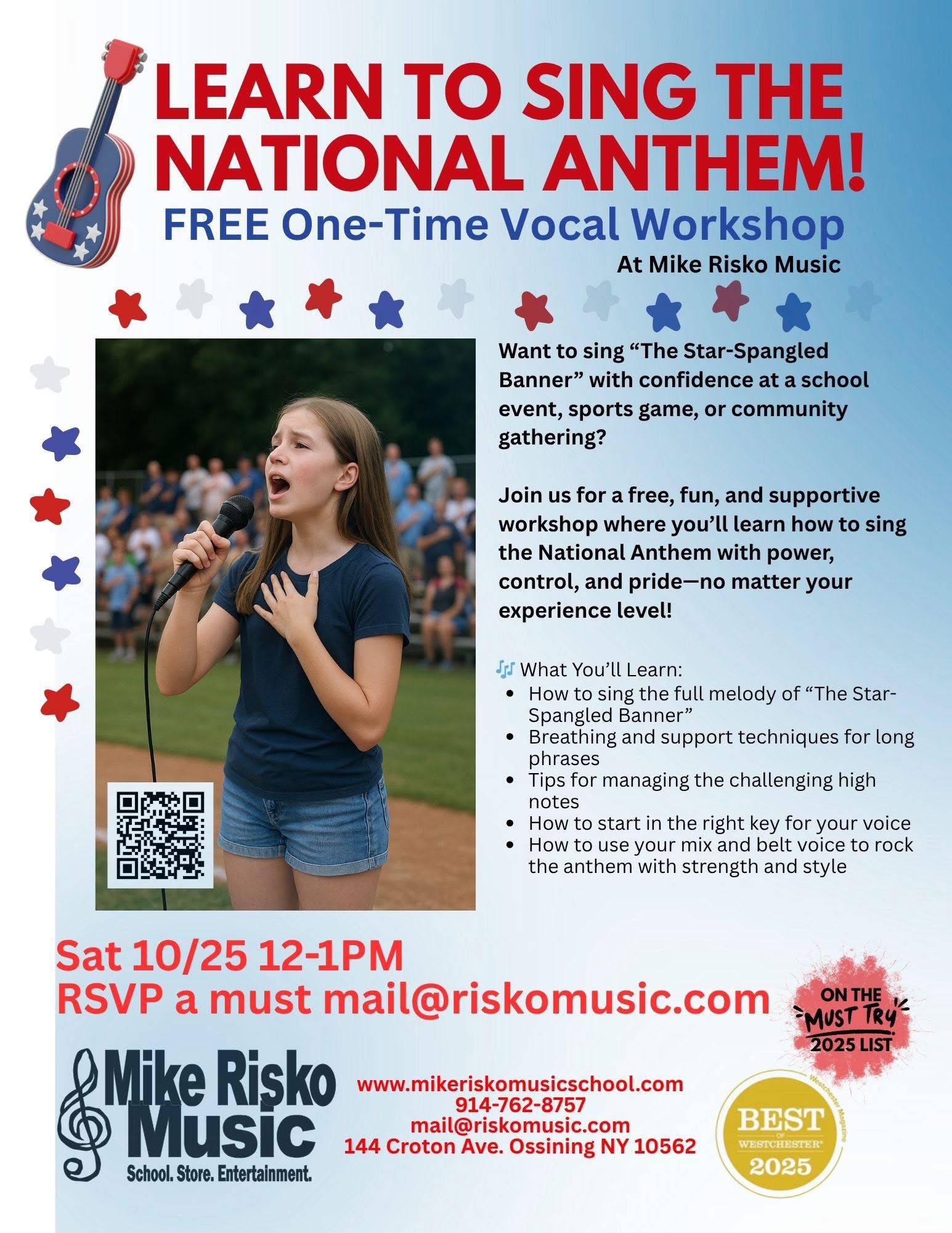 Mike Risko vocal workshop