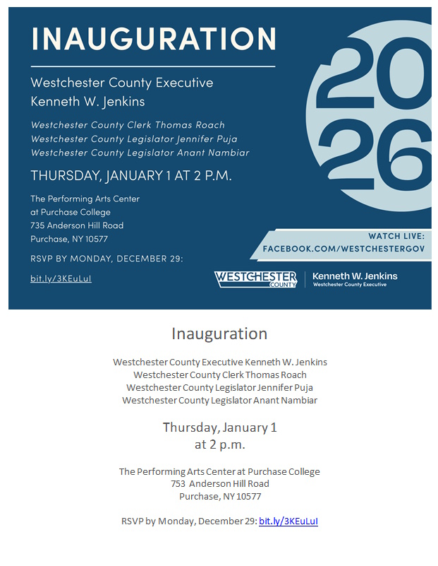 Westchester County Inauguration
