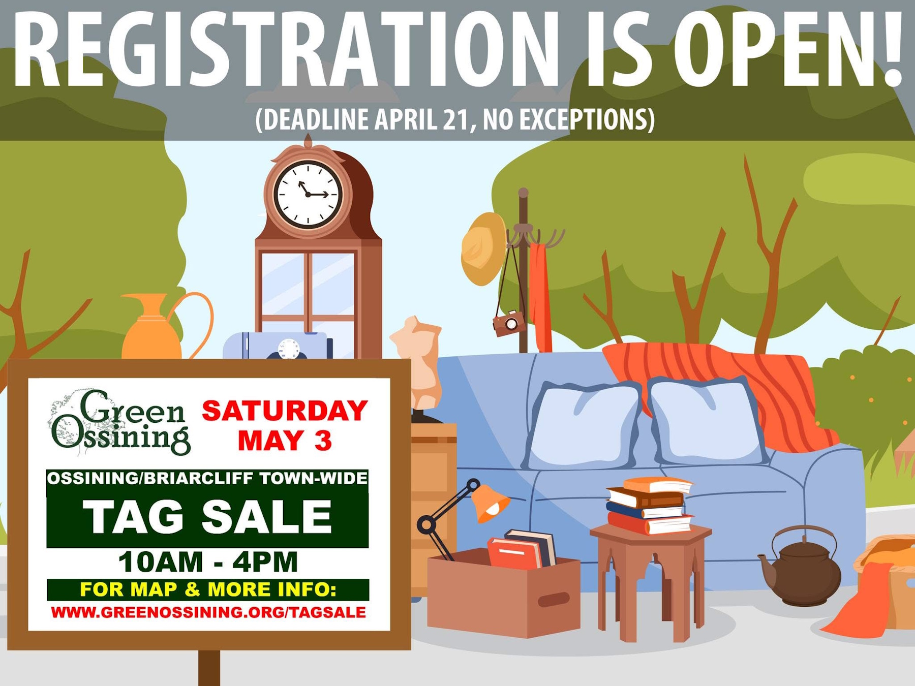 Green Ossining Tag Sale Registration