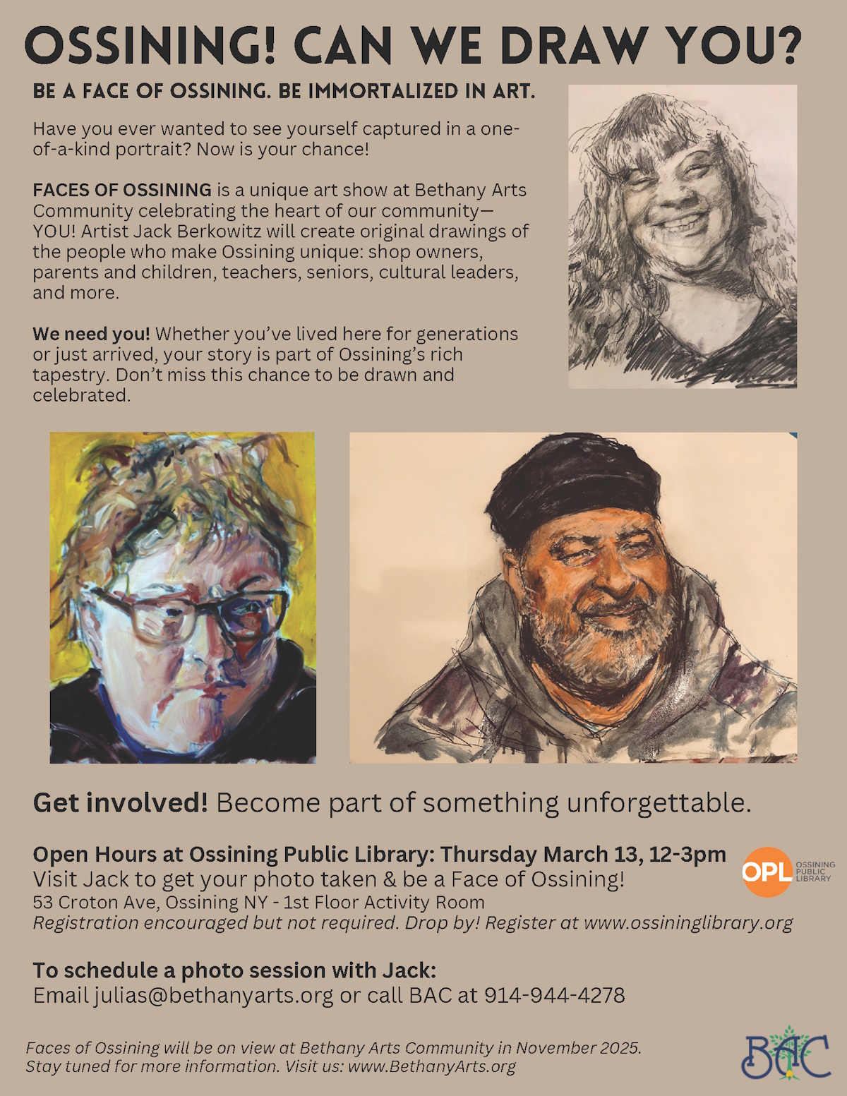 Faces of Ossining Flyer 2025 Page 1