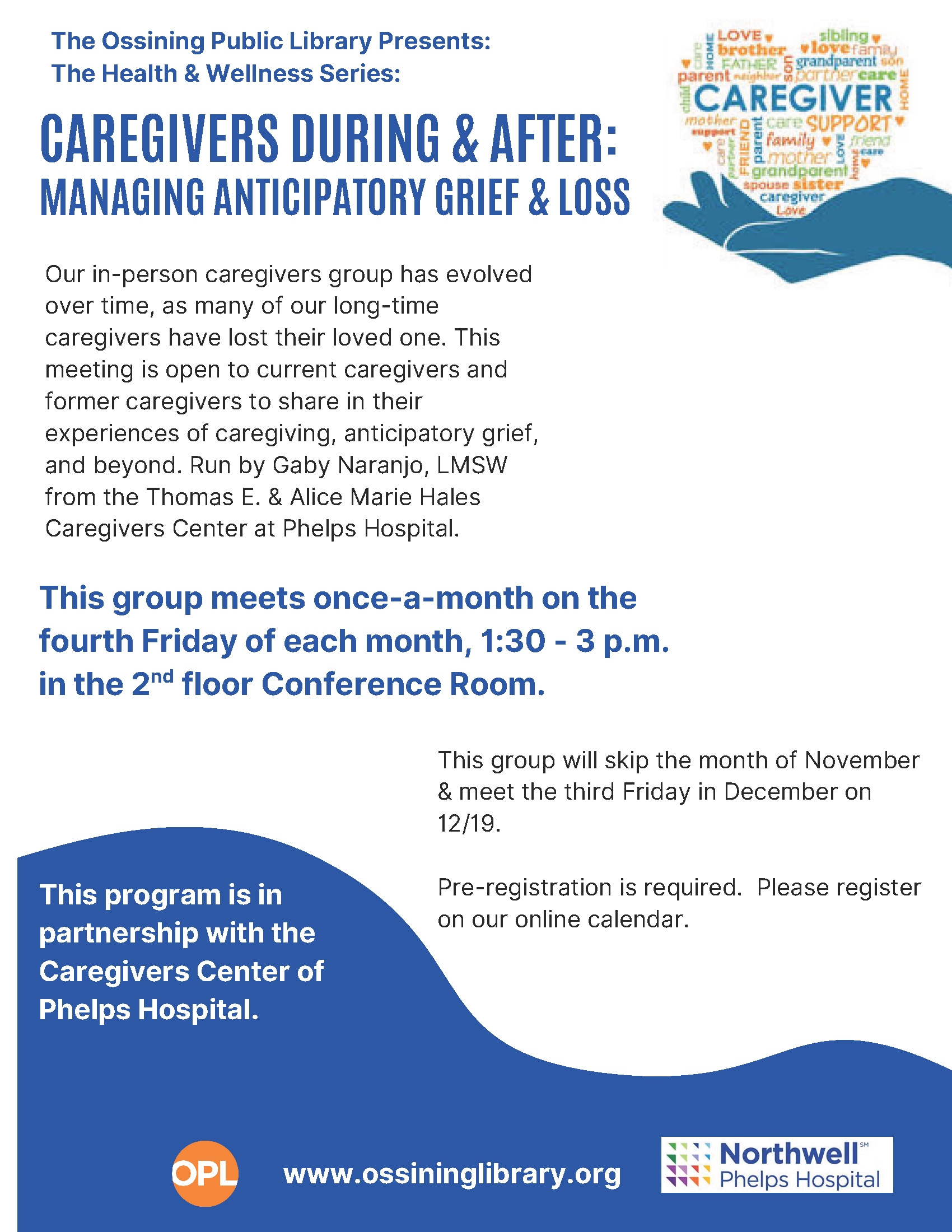 Caregiver Group Flier