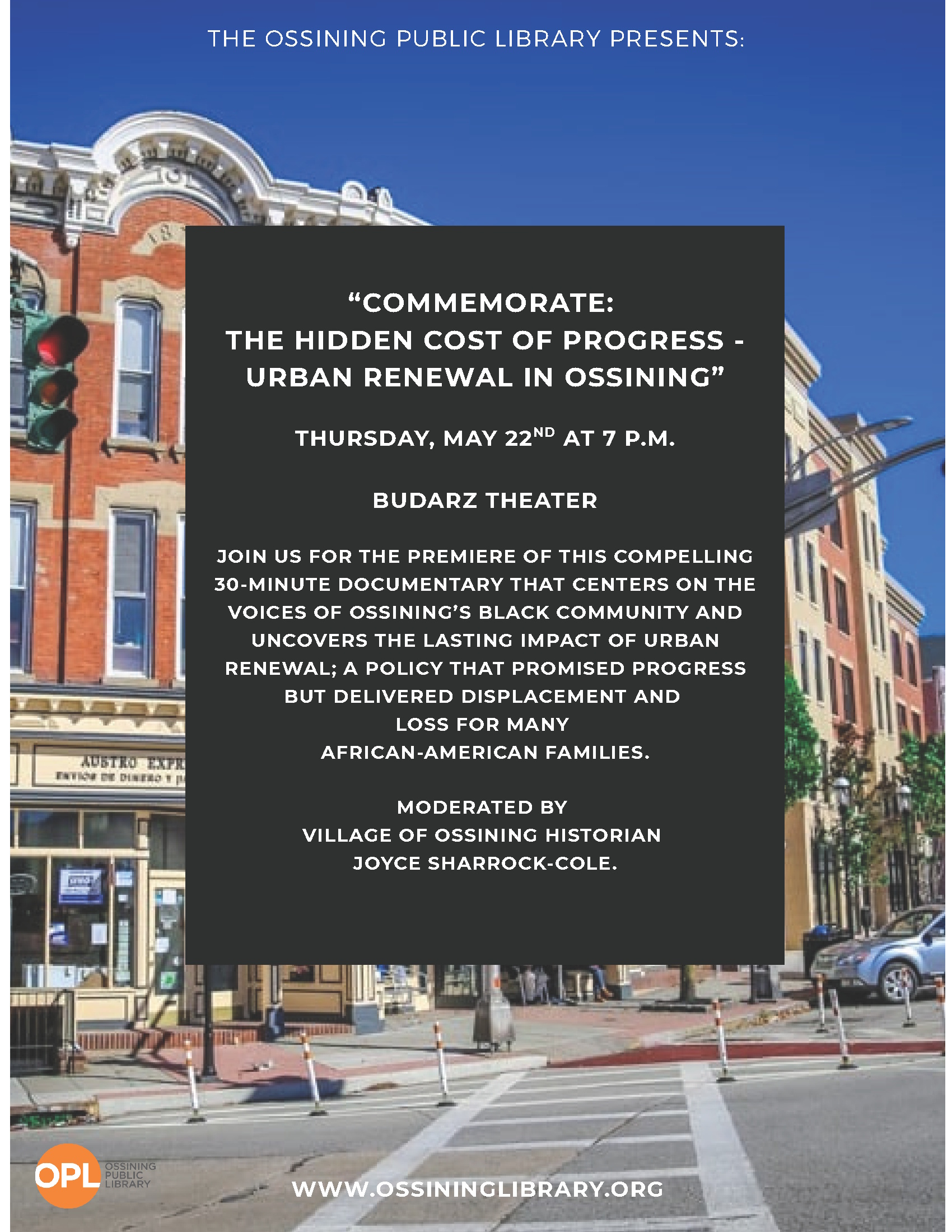 Commemorate Urban Renewal Flier 2025