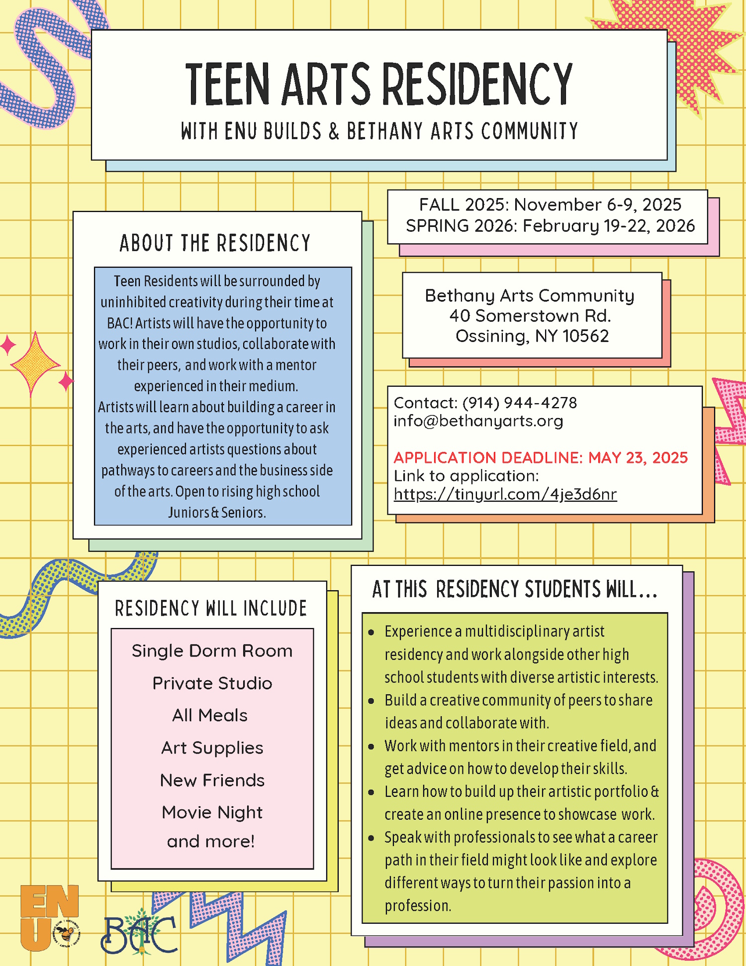 Teen Artist Residency Flyer 2025 2026 Page 1