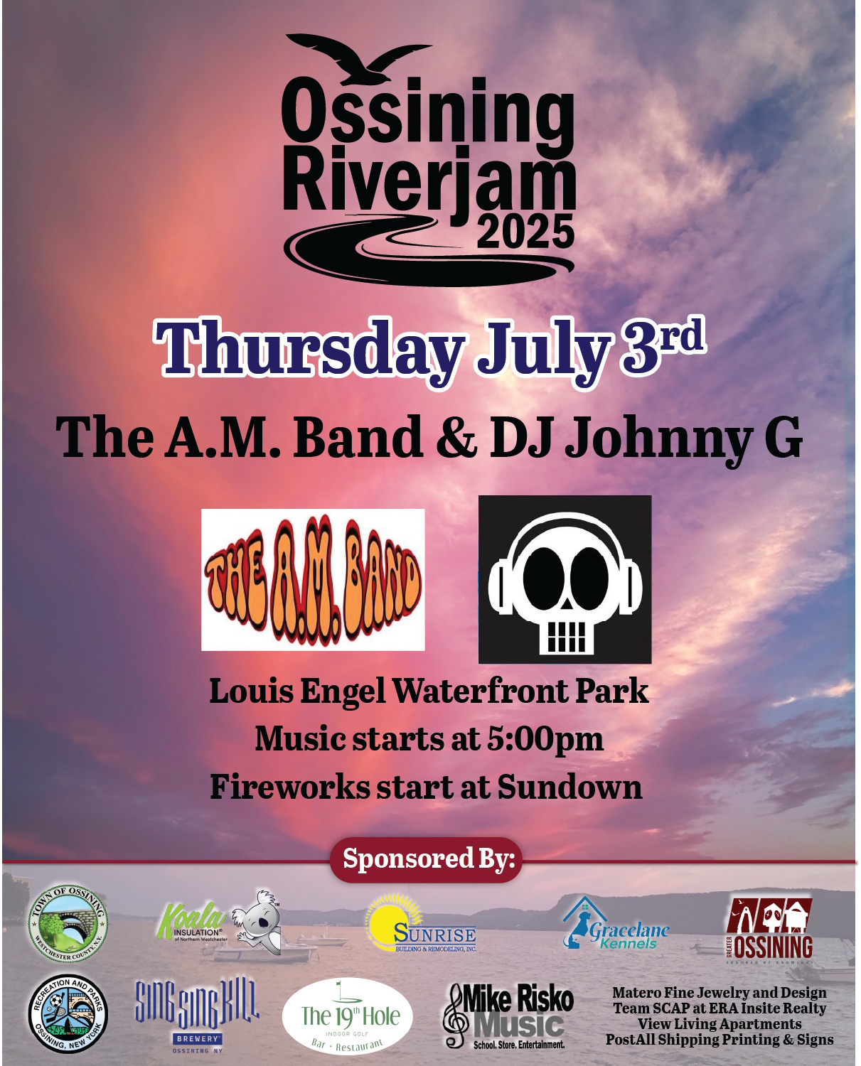Ossining RiverJam Social Media Post 4x5