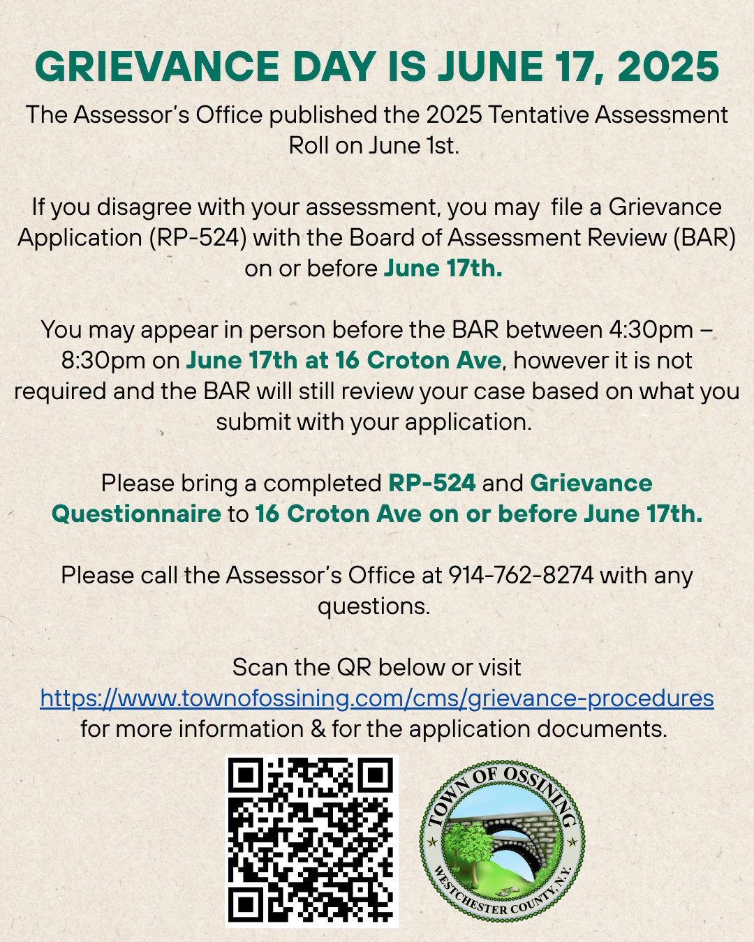 Grievance Day Flyer