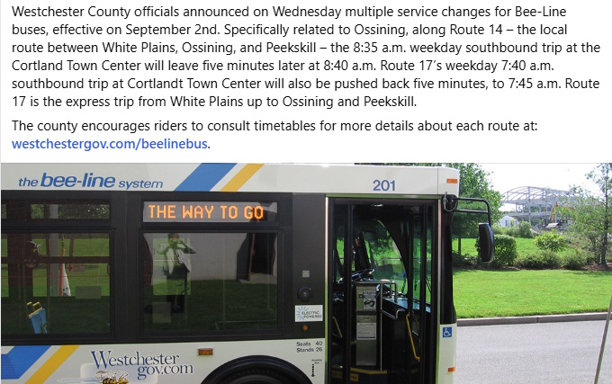 Bus Changes