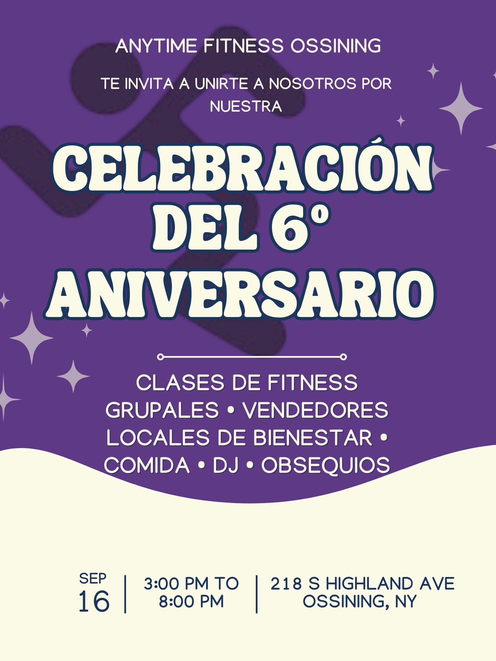Anytime fitnesss 6th anniversary ESP