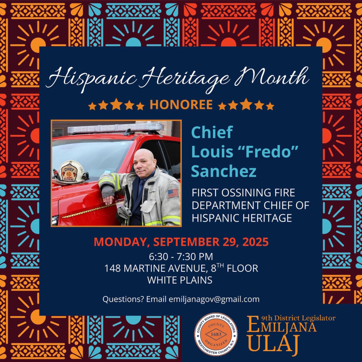 Honoring Cheif Sanchez