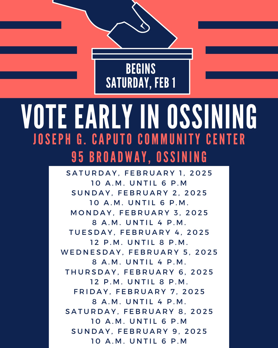 Early ossining voting 2.11.2025.social1