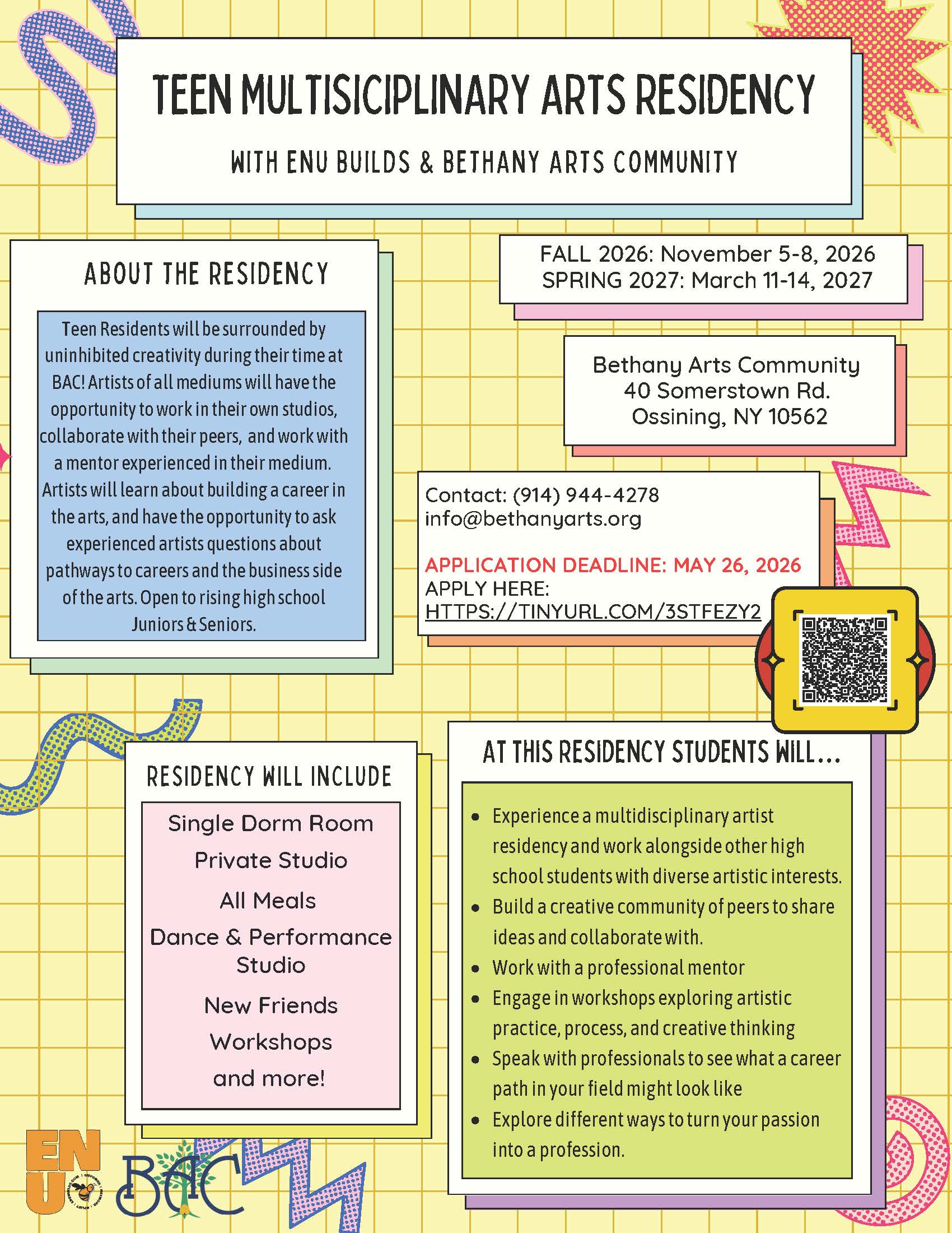Teen Artist Residency Flyer Page 1