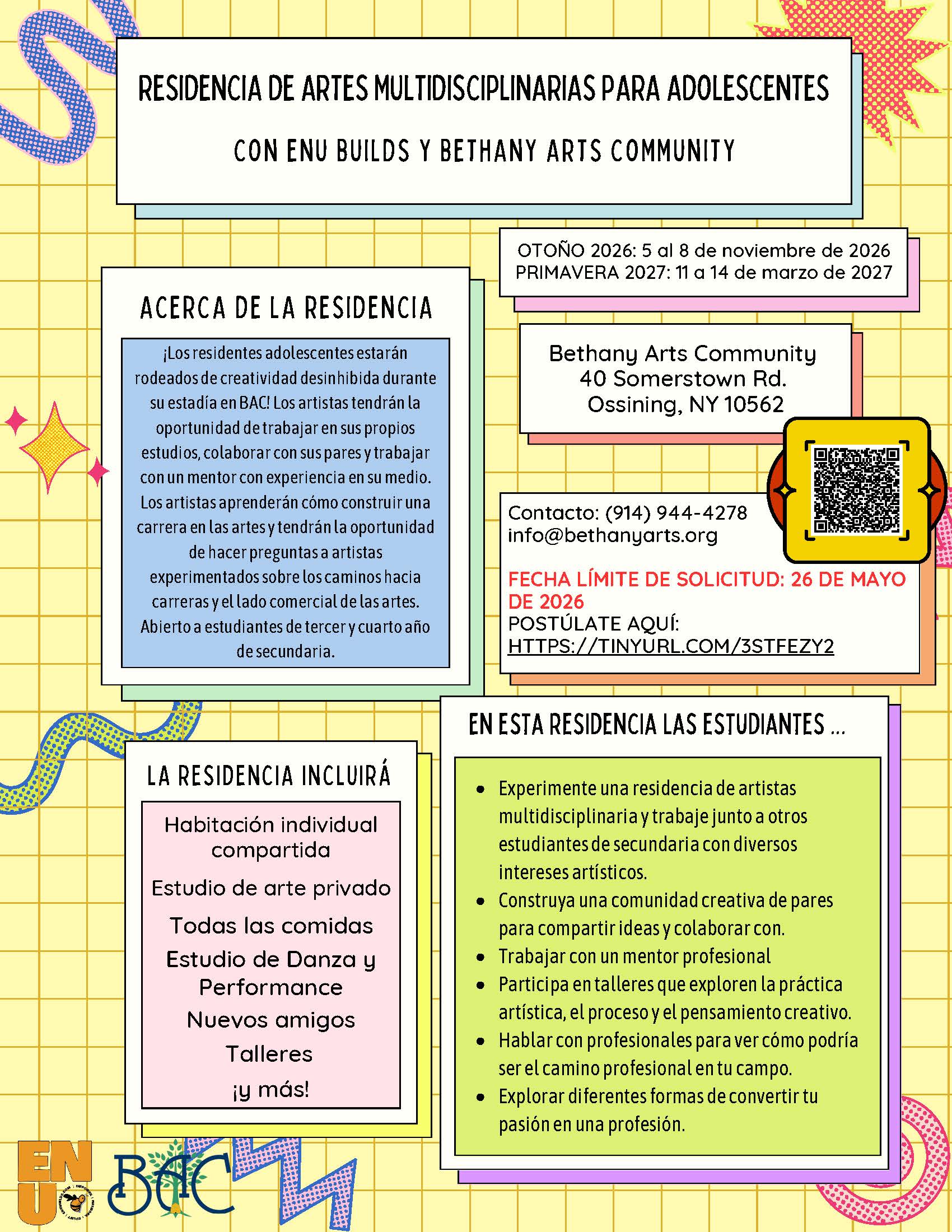 Teen Artist Residency Flyer Page 2