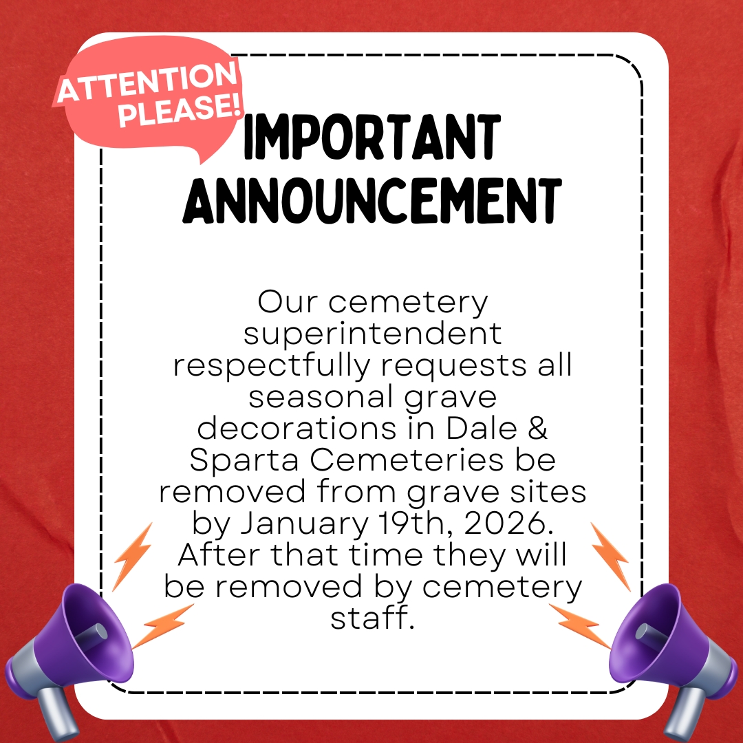 Cemetery Decorations Notice 1
