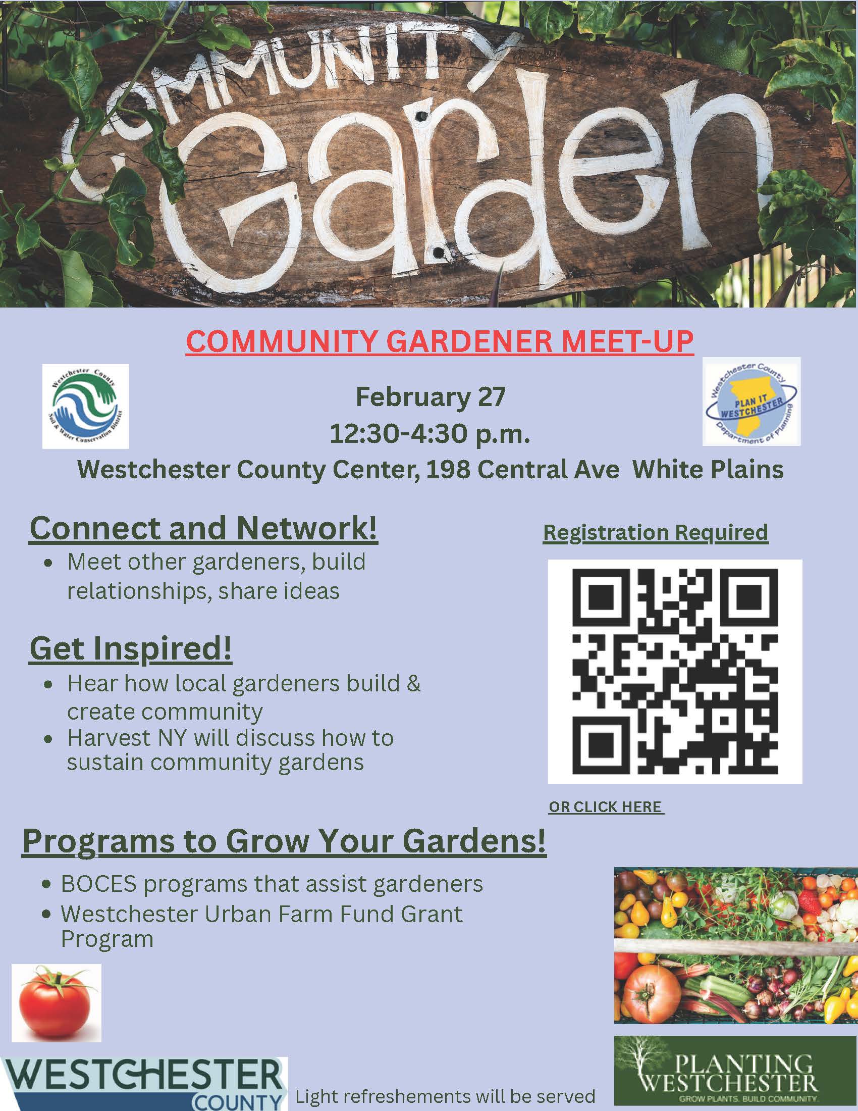 Community Gardener Meet up Flyer