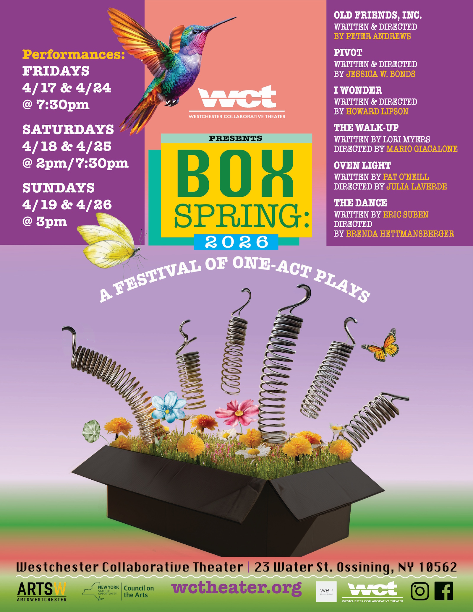 WCT Spring Schedule