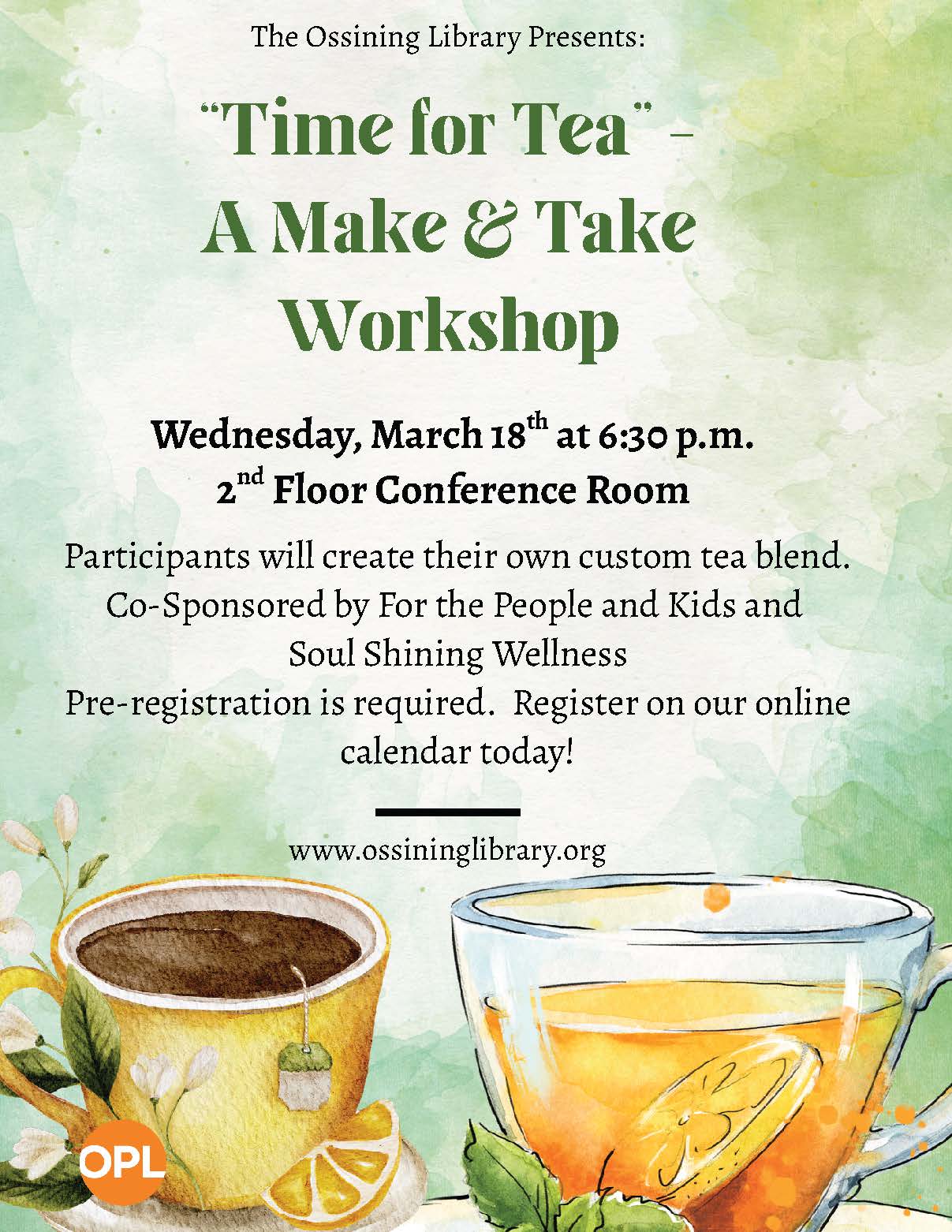 Time for Tea Flier 2026
