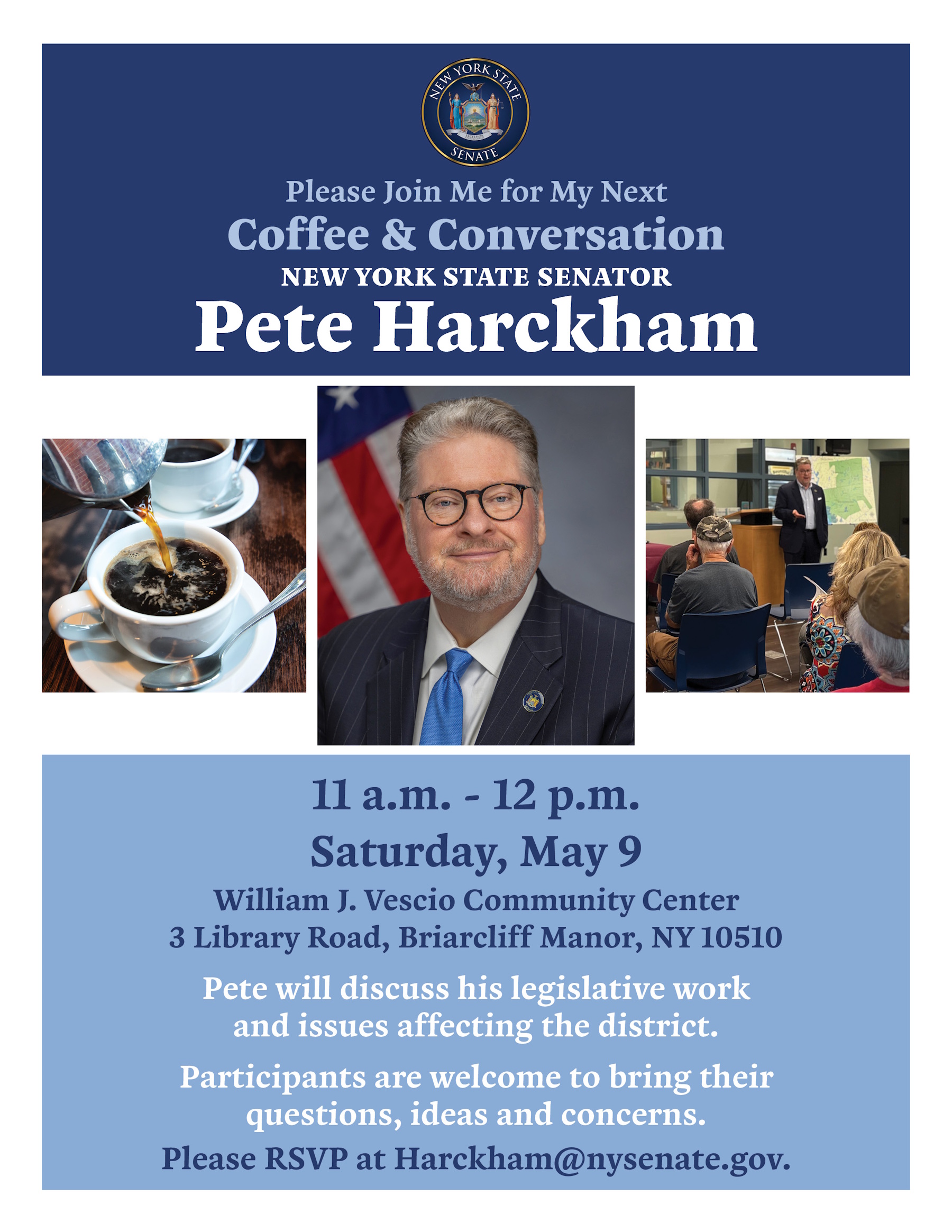 Senator Harckham Briarcliff Coffee Convo 2026