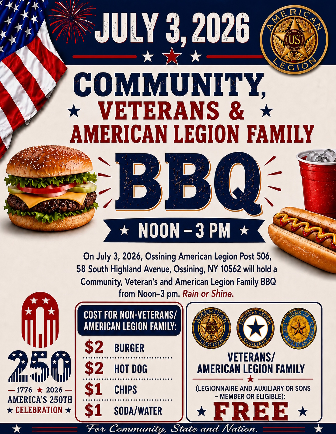 American Legion July 3rd