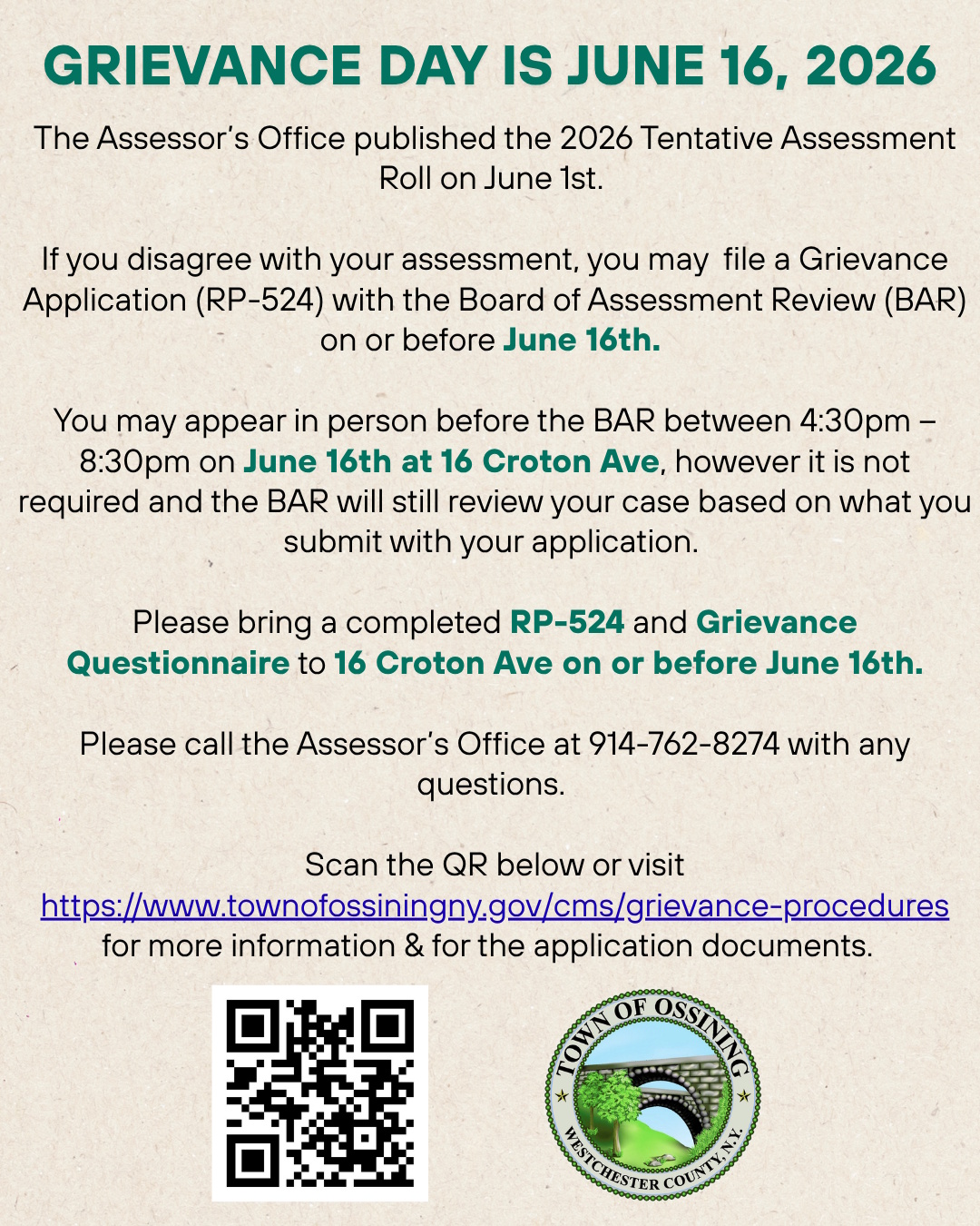 Grievance Day Flyer