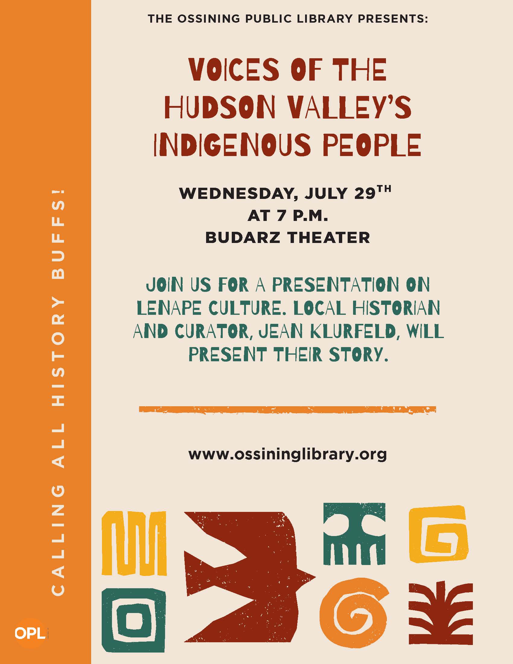 Voices of the Hudson Valley Flier 2026