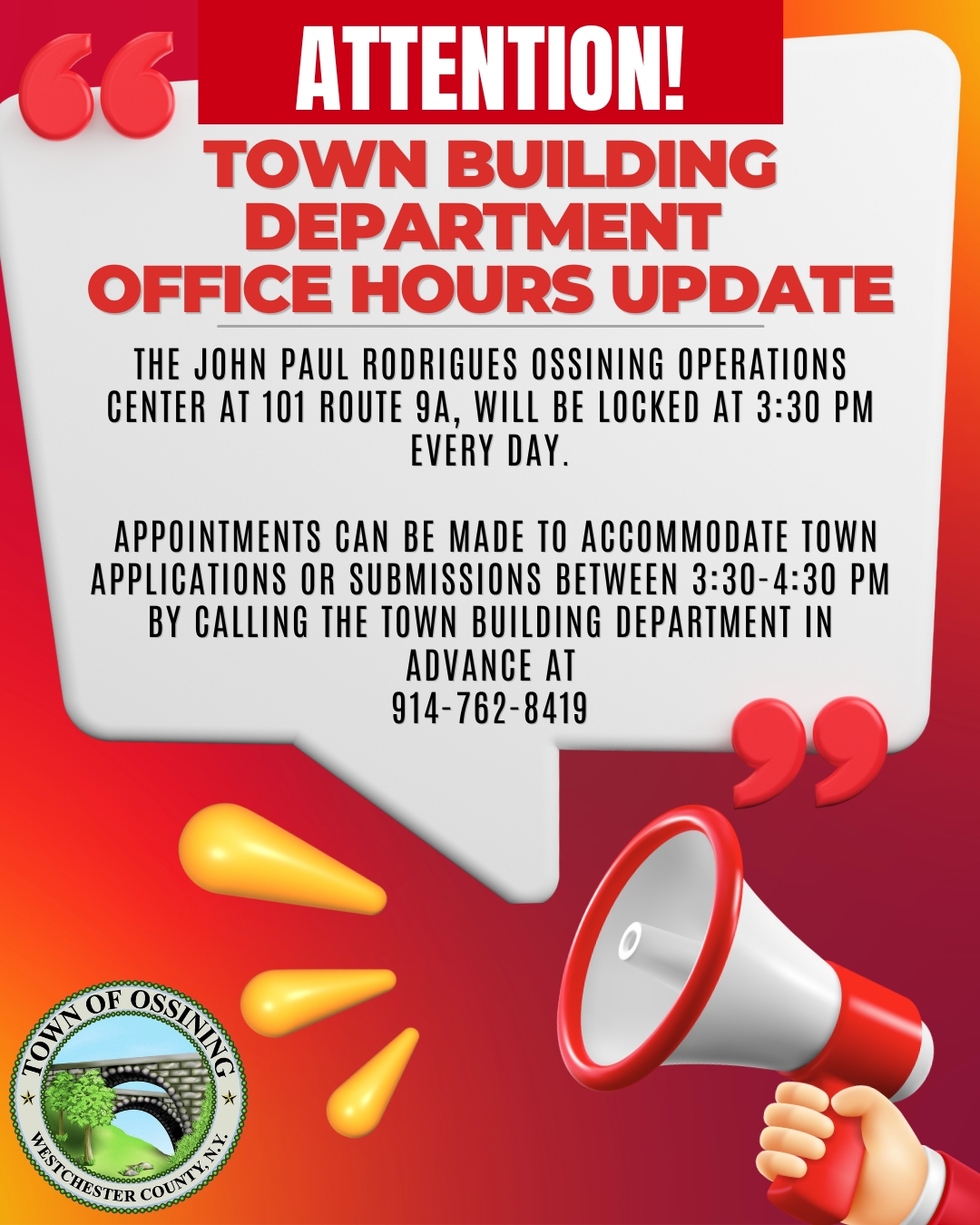 Building Department Hours