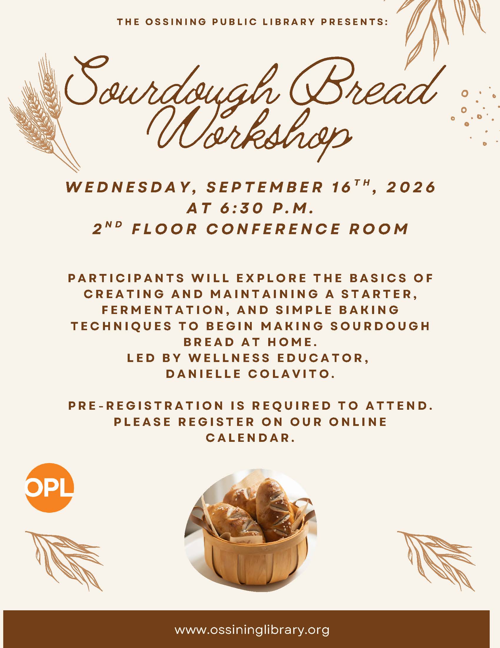 Sourdough Bread Workshop 2026