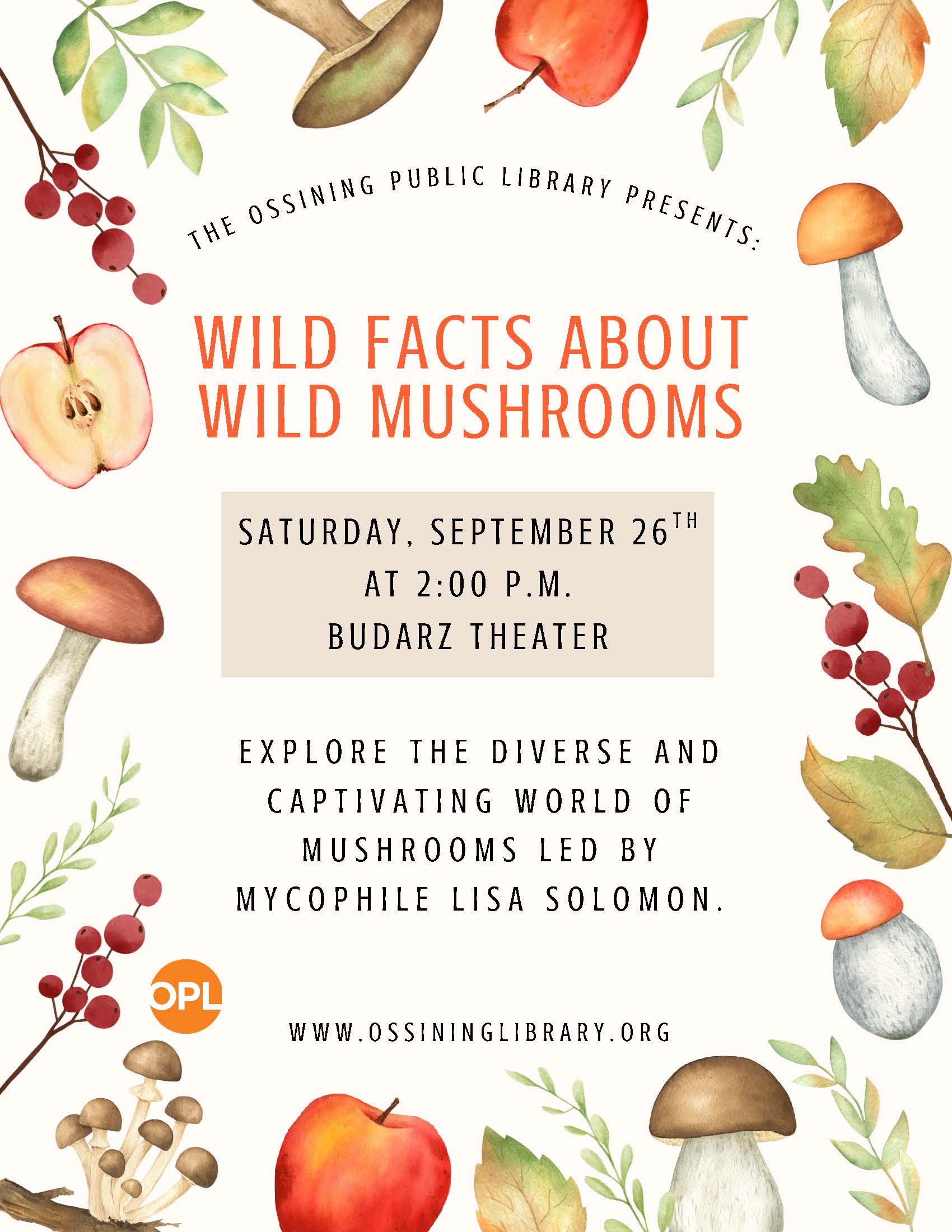 Wild Mushrooms Flier 2026